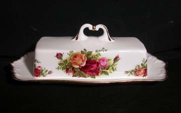 Royal Albert Old Country Roses - Made In England Covered Butter
