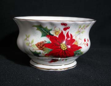 Royal Albert Poinsettia Sugar Bowl - Small/Open