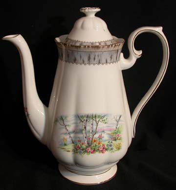 Royal Albert Silver Birch Coffee Pot & Lid - Large