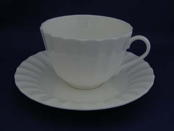 Royal Worcester Warmstry - White Cup & Saucer