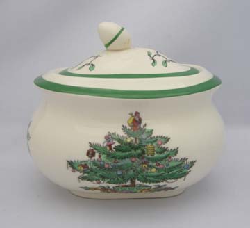 Spode Christmas Tree Sugar Bowl & Lid