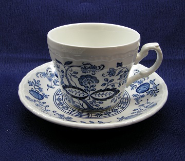 Wedgwood Blue Heritage Cup & Saucer