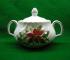 Royal Adderley Poinsettia Sugar Bowl & Lid