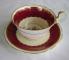 Aynsley #7439  Dark Red Cup & Saucer
