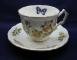 Aynsley Cottage Garden Cup & Saucer With Gold