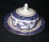 Booths Real Old Willow  A8025 Butter Dish - Covered - Round Base