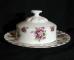 Royal Albert Sweet Violets Butter Dish - Covered - Round Base