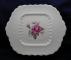 Spode Billingsley Rose Plate - Cake/Handled - Closed Handles - Black Mark