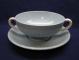 Wedgwood Clyde Cream Soup & Saucer Set - Footed
