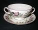 Wedgwood Hathaway Rose - R4317 Cream Soup & Saucer Set - Footed