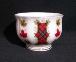 Royal Adderley Maple Leaf Tartan Sugar Bowl - Small/Open