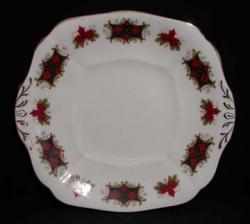 Royal Adderley Maple Leaf Tartan Plate - Cake/Handled